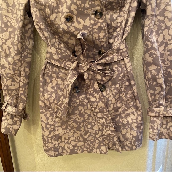 DAUGHTERS of LIBERATION Women Leopard Print Trench Coat Size 4 - Picture 3 of 9
